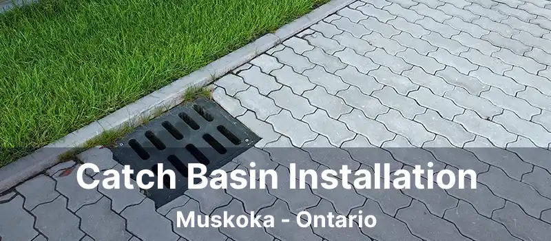 Catch Basin Installation Muskoka - Ontario
